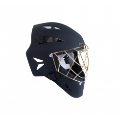 Blindsave Målmandshjelm - Shark Goalie Mask "X" - black/gold