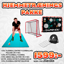 Hjemmetræningspakke - Floorball Hjemmetræningsudstyr