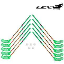 Lexx Blackwolf 32 stavsæt - Grøn - 10 stave og 5 bolde