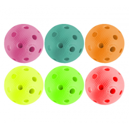 Farvede floorball bolde - 6 stk. Farvede floorball bolde - 6 stk.