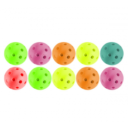 Farvede floorball bolde - 10 stk. Farvede floorball bolde - 10 stk.
