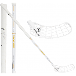 Unihoc Iconic Oval Light 26 white/gold - Floorballstav