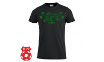 Support T-shirt Men, Sort - "Drengene fra Hampen Park" grøn - B77