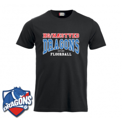 Support T-shirt - Sort - HG/Næstved Dragons