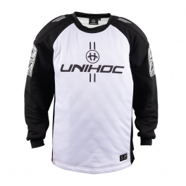 Unihoc Alpha Målmandstrøje - white/black Unihoc Alpha Målmandstrøje - white/black