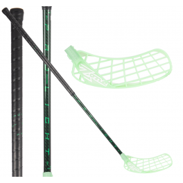 Zone Harder Prolight 3K 27 carbon/green - Floorballstav Zone Harder Prolight 3K 27 carbon/green - Floorballstav