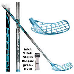 Zone Zuper Hockey Ultralight 29 carbon blue + Vitek Stella Greb Hvid