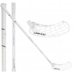 Unihoc Epic Superskin MAX 29 white/silver - Floorballstav