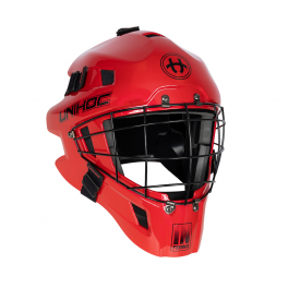 Unihoc Inferno 44 Målmandshjelm (Round cage) - red Unihoc Inferno 44 Målmandshjelm (Round cage) - red