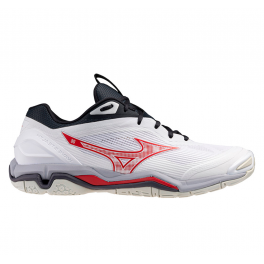 Mizuno Wave Stealth 6 Herre white/salsa/black Mizuno Wave Stealth 6 Herre white/salsa/black