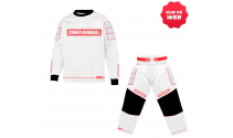 Zone Monster2 Målmandssæt - white/red
