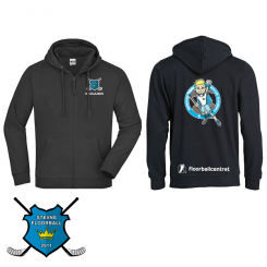 Super Seje Drenge Junior Hættetrøje Full Zip - Stevns Floorball