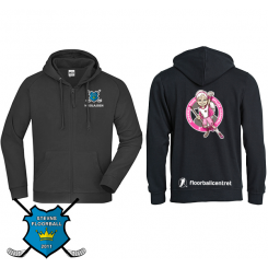Super Seje Piger Junior Hættetrøje Full Zip - Stevns Floorball