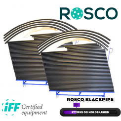 Rosco Floorball Bander - Blackpipe - Fullsize bane 20x40 meter, hvid - IFF Godkendte