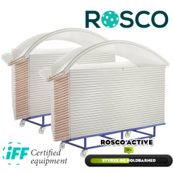Rosco Floorball Bander - ACTIVE - Fullsize bane 20x40 meter, hvid - IFF Godkendte - Prismatch ✰