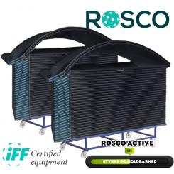 Rosco Floorball Bander - ACTIVE - Fullsize bane 20x40 meter, sort - IFF Godkendte
