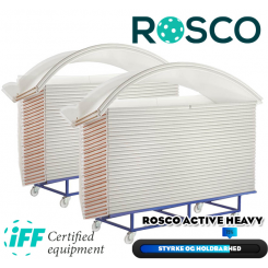 Rosco Floorball Bander - ACTIVE HEAVY - Fullsize bane 20x40 meter, hvid - IFF Godkendte