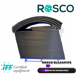Rosco Floorball Bander - Blackpipe - MotionsFloorball bane 10x20 meter, sort - IFF Godkendte