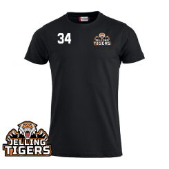 Træner T-shirt - Jelling Tigers - Premium-T Sort