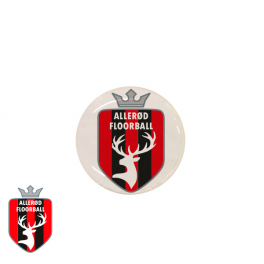End cap med logo - Aller&oslash;d Floorball