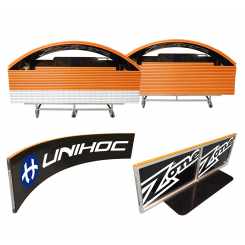 Renew Floorball Bande, Premium - Fullsize bane 20x40 meter, sort/orange