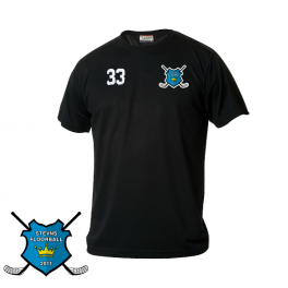 Tr&aelig;nings T-shirt - Stevns Floorball - Sort