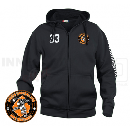 Hættetrøje m. lynlås - Amager Floorball Klub - Hoody Full Zip