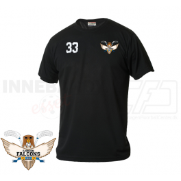 Funktionel T-shirt - Fjorden Falcons - ICE-T Sort