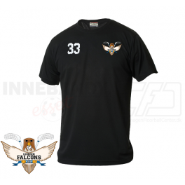 Funktionel T-shirt - Fjorden Falcons - ICE-T Sort Funktionel T-shirt - Fjorden Falcons - ICE-T Sort
